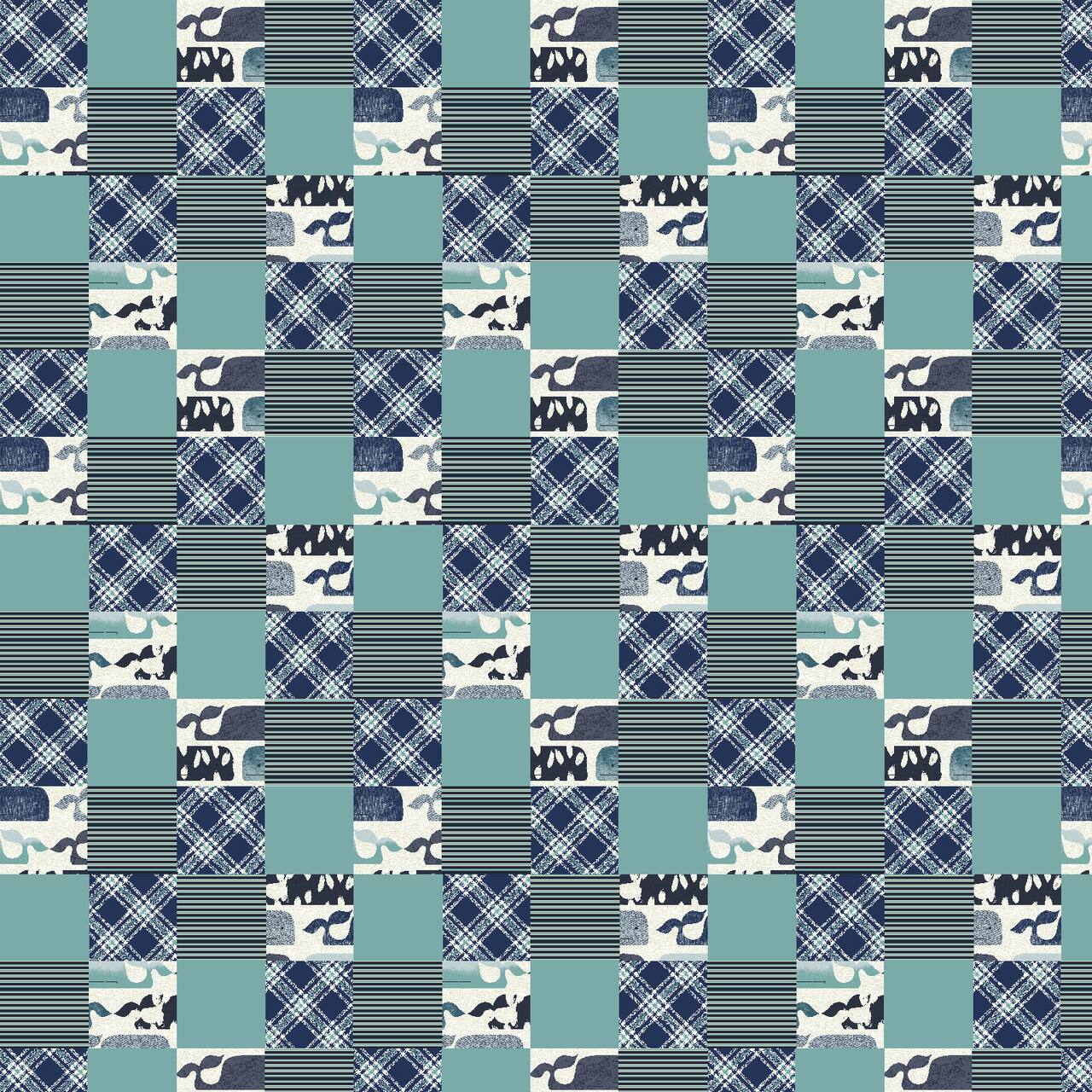 Springs Creative Baby Whale Patches Multi Substrate Fabric
